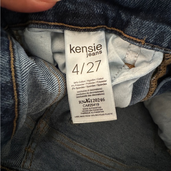 kensie Jeans The Kelsey Vintage Luxe High Rise Distressed Skinny - Picture 8 of 9